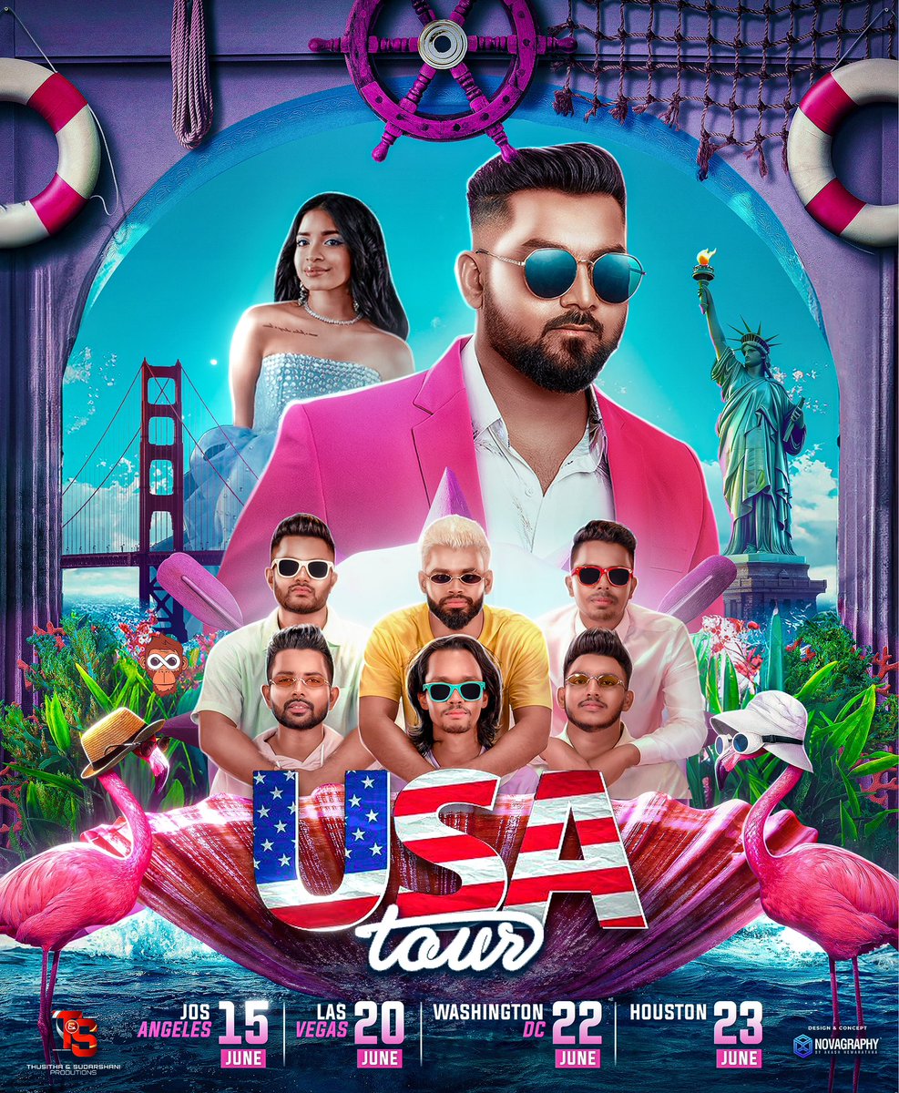 ආයුබෝවන් USA 🇺🇸

📍Los Angeles ~ Saturday ,June 15th

📍Las Vegas ~ Thursday, June 20th

📍Washington DC ~ Saturday, June 22nd

📍Houston ~ Sunday, June 23rd

Main Organizer T&amp;S Productions USA ! 

#ustour #supunperera #infinitysl #adithyaweliwatta