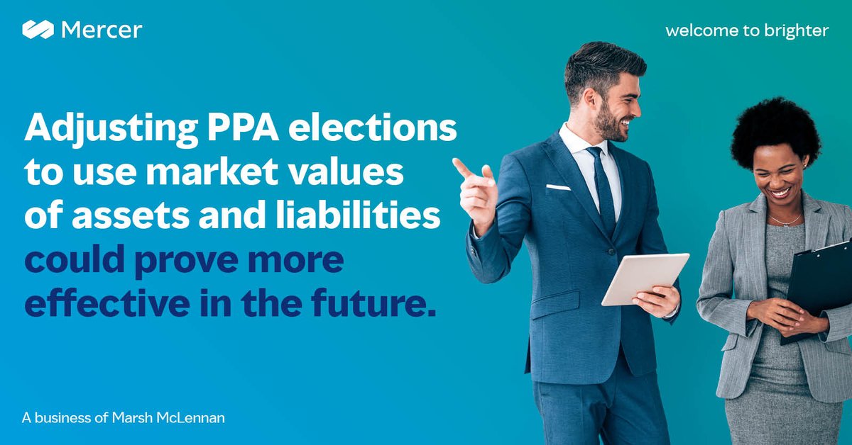 lee_gold_mer's tweet photo. The PPA allows plan sponsors to use asset &amp; liability smoothing to determine minimum funding requirements, &amp; the rise in interest rates has prompted many to reevaluate their current elections. Find out more: #DefinedBenefit #risks #markets https://t.co/tGUyn0tcrp https://t.co/MvSHA3gxNA
