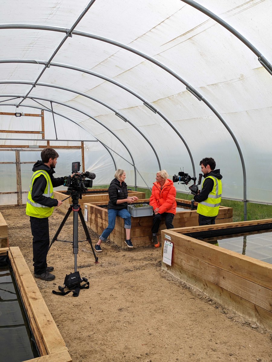 We've had a busy few days of #filming with <a href="/ITVCymruWales/">ITV Cymru Wales</a> at our #seagrass nursery in Carmarthenshire.

Keep an eye out for our feature on Coast &amp; Country! 🌱