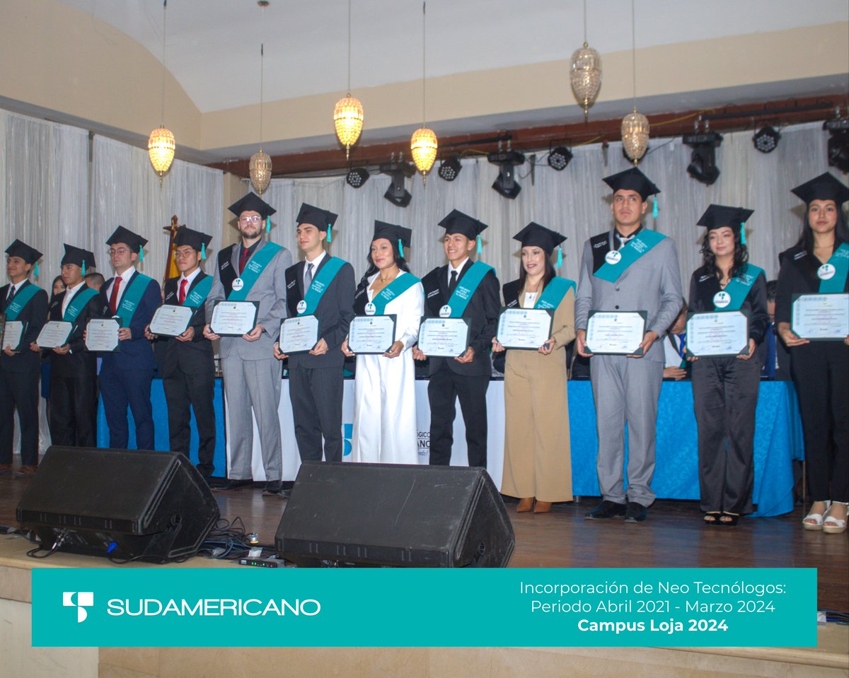 📷En el marco de las festividades por el 28º aniversario del Instituto Tecnológico Sudamericano (ISTS), se llevó a cabo un significativo evento de incorporación de 190 nuevos Técnicos y Tecnólogos, entre los cuales se encuentra la primera promoción en modalidad 100% online.