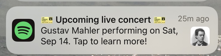kennethwoods's tweet photo. Holy Sh!t! I can't miss this. Thank you, Spotify! https://t.co/FkyU69qoJO