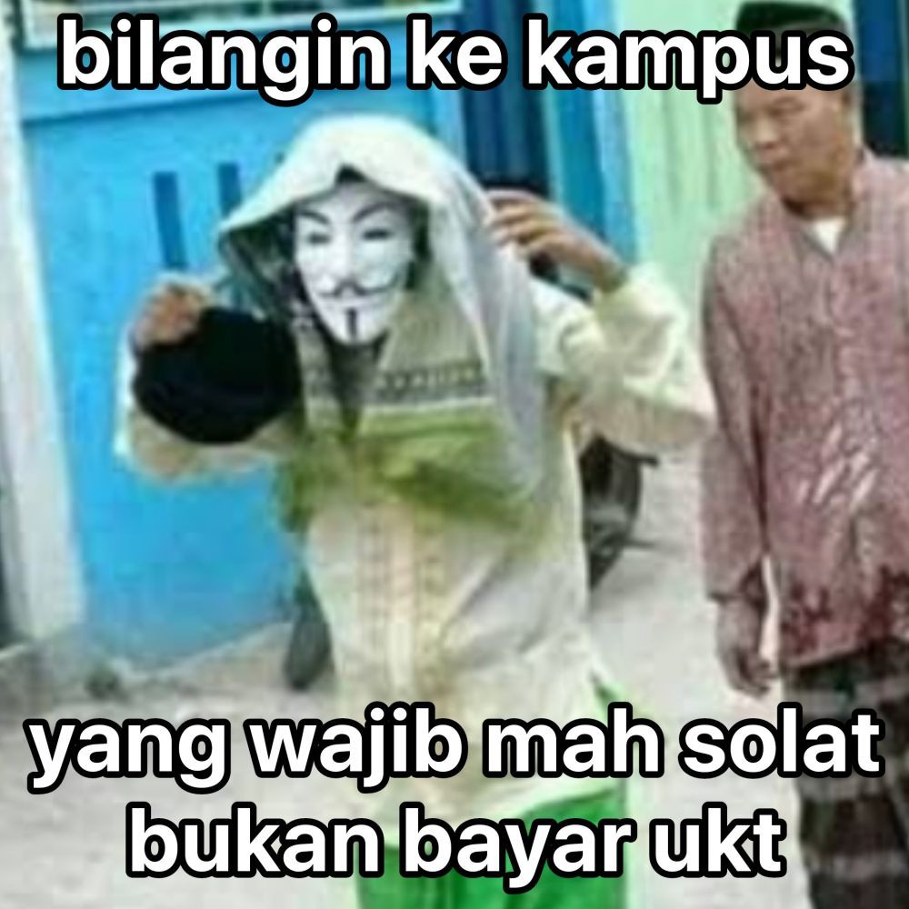 tobehooman's tweet photo. Sholat masih bolong" malah disuruh wajib UKT yawww https://t.co/OCYpJxZN5l