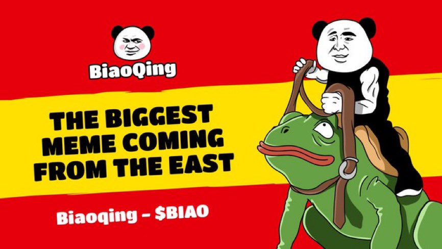 ElonMuskPDA's tweet photo. $BIAO has been doing really well since i posted about it. 

I really think this meme could become a blue-chip like $SHIB and $PEPE. I joined their last X spaces, and i was really blown away by everything the team has done so far and what they have coming. 

Let me put it this way: BIAO is the PEPE from Asia. If you missed PEPE, you might as well ape BIAO. I sincerely think this will be the next memecoin to reach $1B mcap.

DYOR 👉 @biaoerc20
