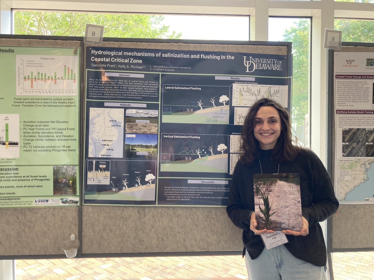 Michael Hydrogeology group (@michaelhydrolab) on Twitter photo Our group had a great time attending the SALT conference in Cambridge, MD. Big thanks to the Agroecology Lab at UMD for organizing and facilitating. Our amazing PhD student, <a href="/HydroDanni/">Dannielle Pratt</a>, took first place in the poster competition. Congratulations Dannielle!!! Our group had a great time attending the SALT conference in Cambridge, MD. Big thanks to the Agroecology Lab at UMD for organizing and facilitating. Our amazing PhD student, <a href="/HydroDanni/">Dannielle Pratt</a>, took first place in the poster competition. Congratulations Dannielle!!!