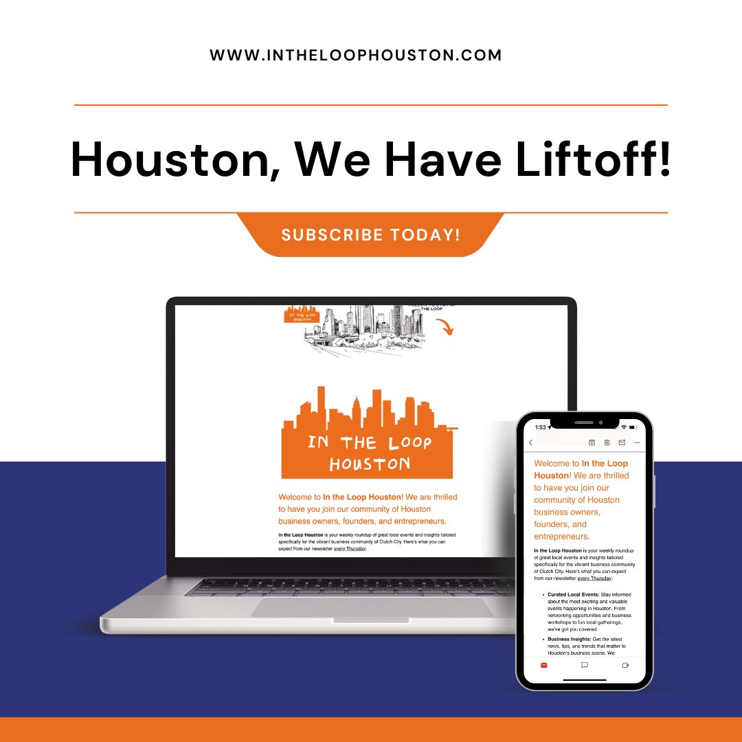 intheloopHTX's tweet image. Introducing In The Loop Houston, a weekly roundup of local events, insights, and other fun content for Houston business owners, founders, and entrepreneurs. 

Be sure to subscribe here: intheloophouston.com/subscribe

#houston #houstonentrepreneurs #houstoncommunity #houstonfounders