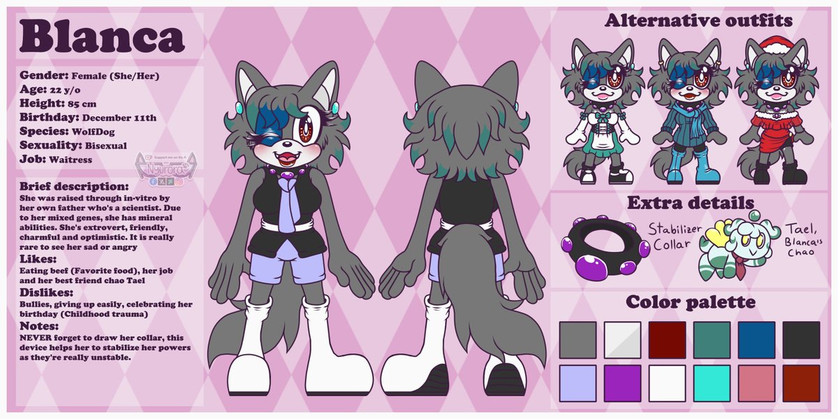 Blanca the Wolfdog [2024]

Updated after a while Blanca's design, my main character since 2008 💜🐺

#sonicfancharacter #sonicthehedgeghog #sonicfc #sonicoc