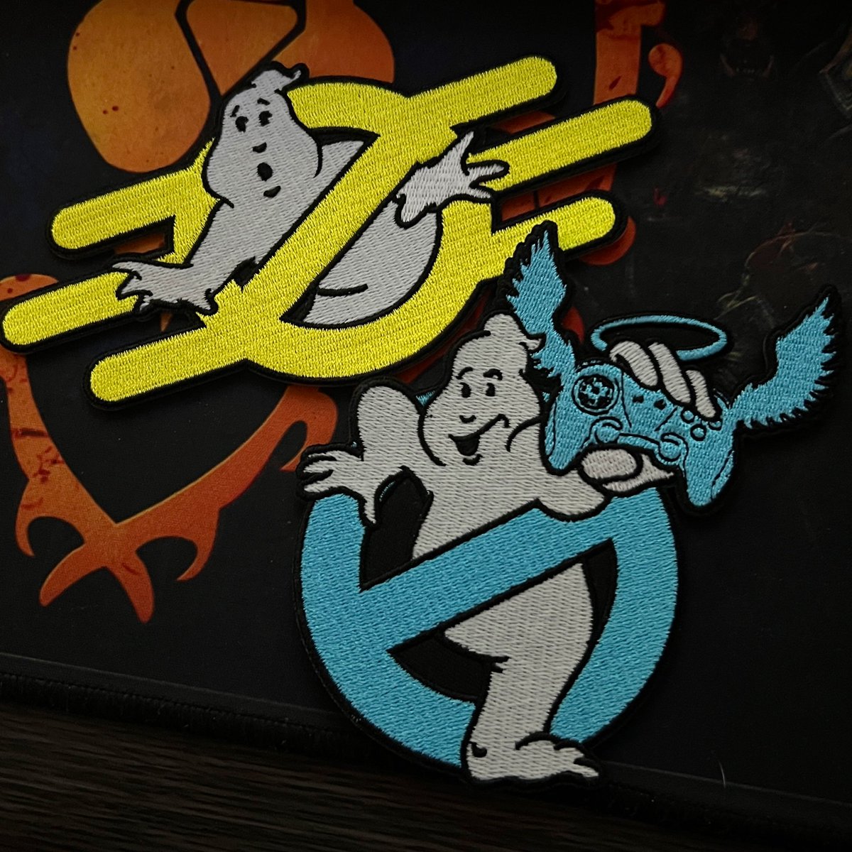 Got a package from <a href="/NerdyNotionZ/">Researcher Price / Nerdy NotionZ</a> this morning with these sweet Ghostbusters patches!!! Ghostbusters/Vault-Tec and Ghostbusters/Extra Life!! Love these!