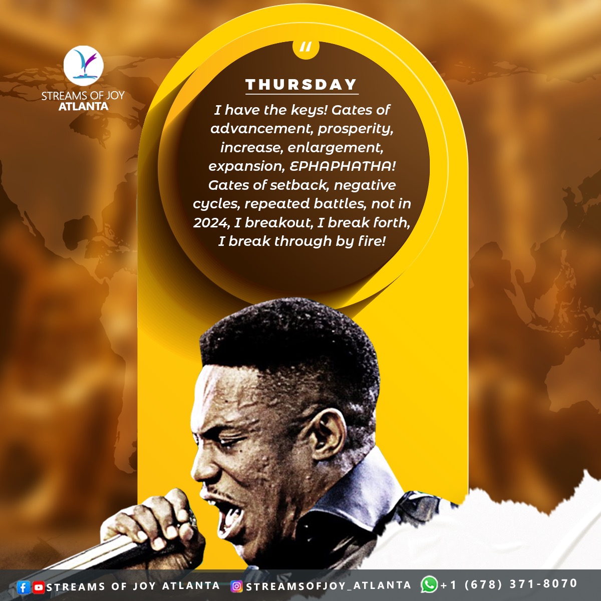 StreamsofJoyAtl's tweet photo. I HAVE THE KEYS TO UNLOCK GATES OF SETBACKS AND LIMITATIONS, BACKED BY GOD THE FATHER GOD THE SON AND GOD THE HOLYGHOST. #whatgodcannotdodoesnotexist #nsppd #streamsofjoyatlanta #streamsofjoyinternational #streamsofjoy #speakintoyourday #speakingintoyourweek #elroi2024 https://t.co/gCC50HWoMg