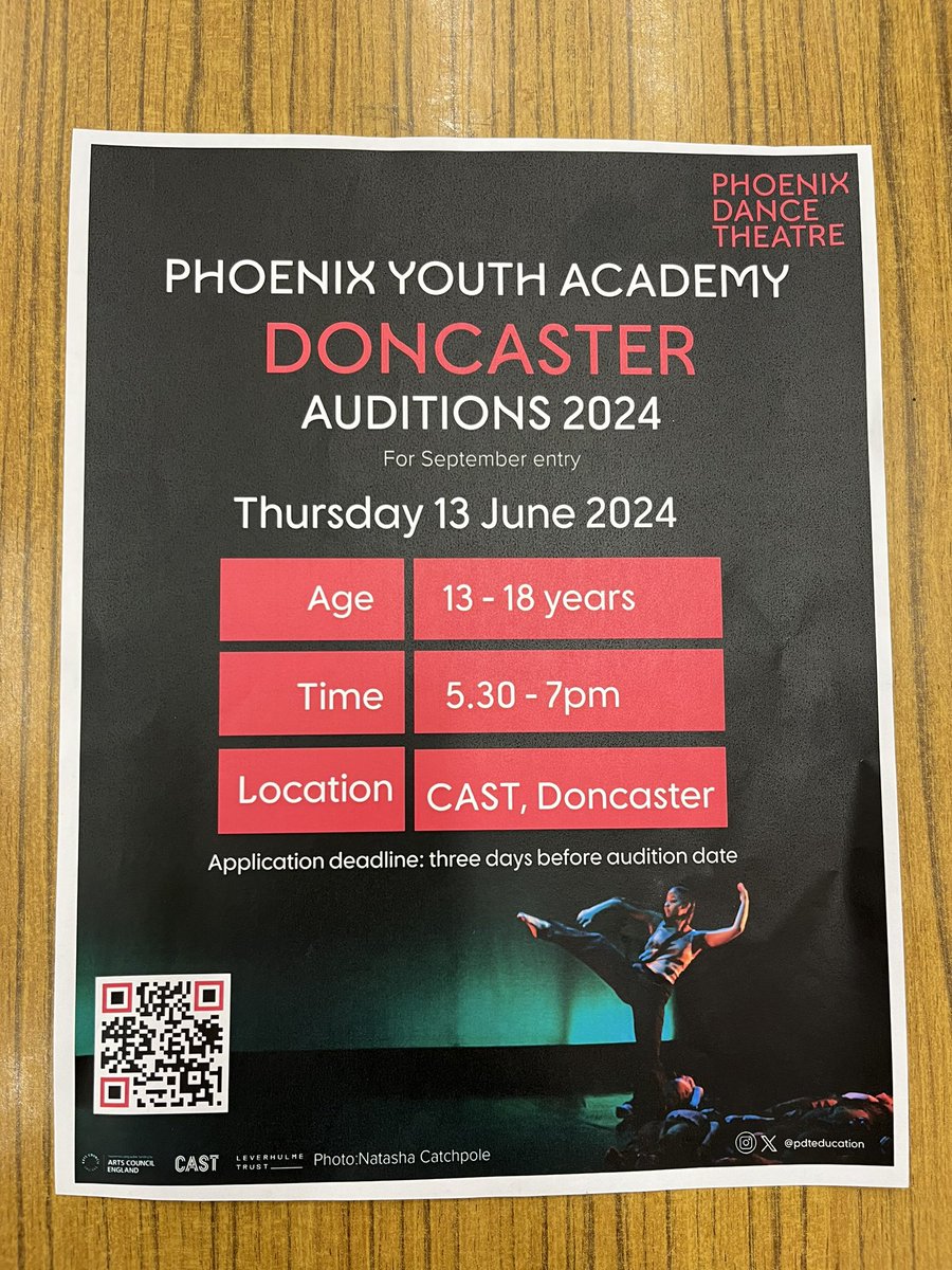 Good luck to our students auditioning for Phoenix Youth Academy at <a href="/castindoncaster/">Cast</a> tonight! 🩰 <a href="/PDTeducation/">Phoenix Education</a> 🌟