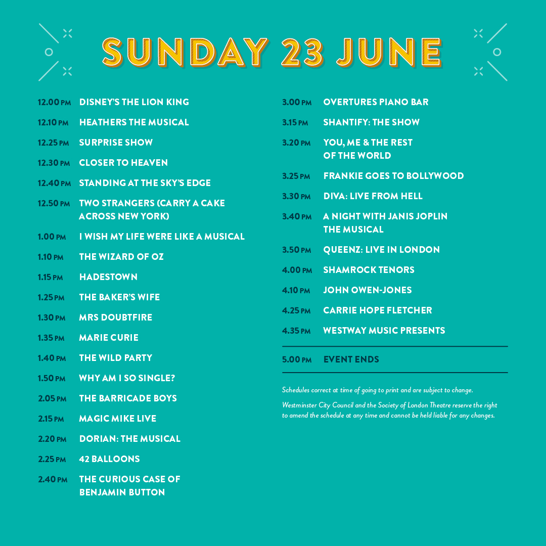 It's the moment you've been waiting for... your 2024 #WestEndLIVE schedule is officially here! 🤩