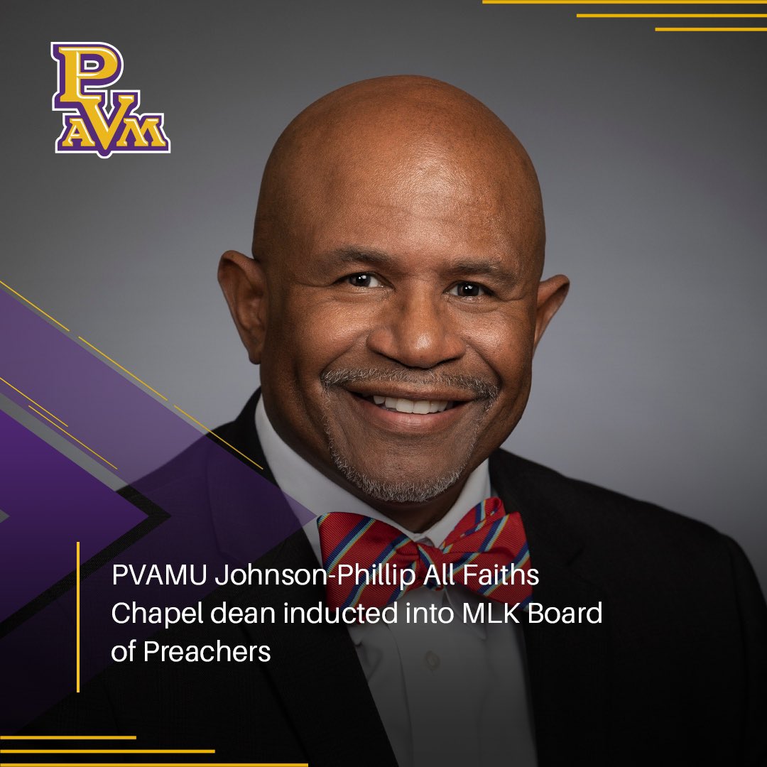 PVAMU Johnson-Phillip All Faiths Chapel dean inducted into MLK Board of Preachers🙏🏾. To read more about Dean Charles H. Lewter IV induction, Click the link here🔗: pvamu.edu/blog/pvamu-joh…. #PVAMU #PV