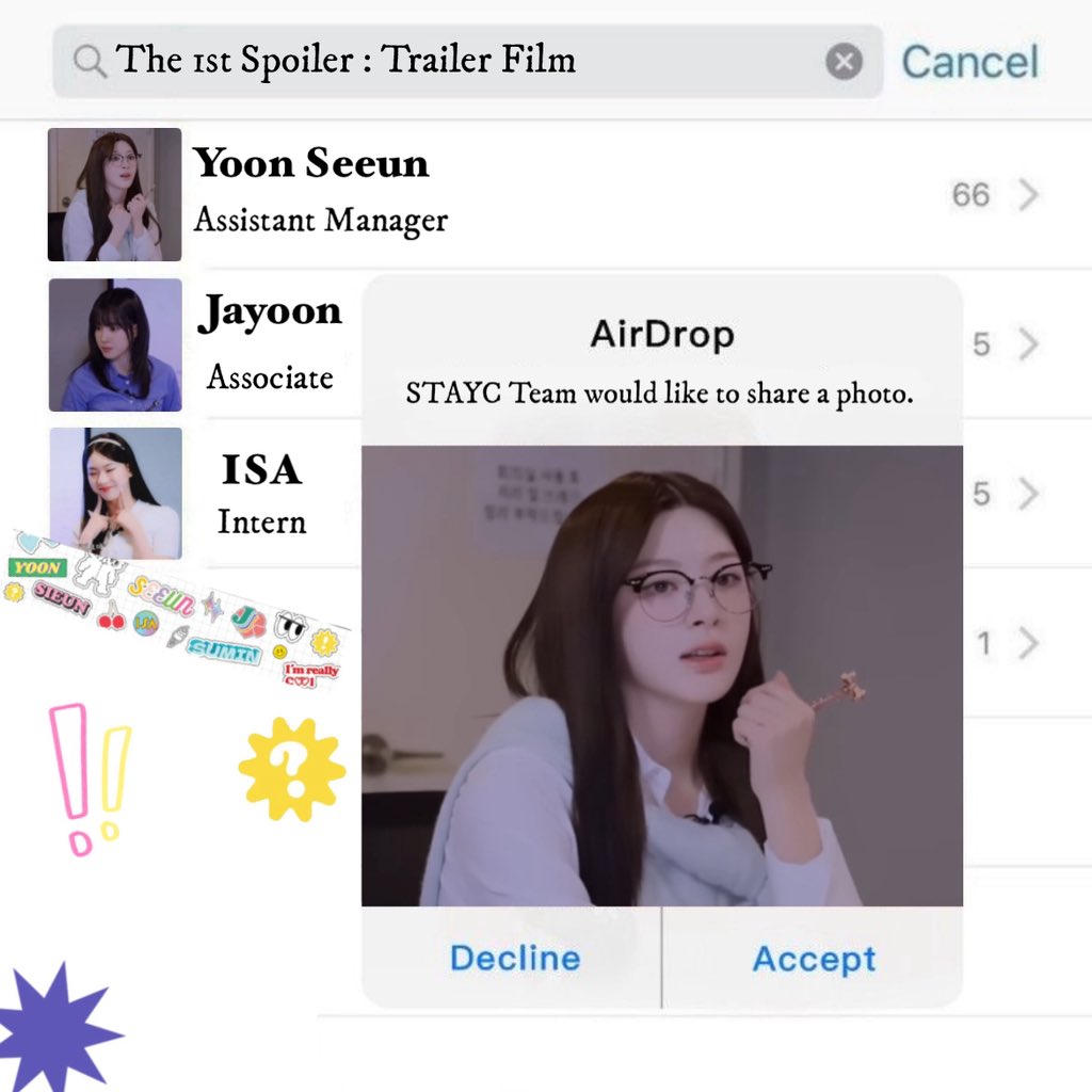 مُترجم - مساعدة المدير يون سيأون 
أتت إلى العمل | التلميح الأول للفلم الدعائي 
🔗: rb.gy/5xo3mj
-نتمنى لكم مُشاهدة ممتعة ~ #تيم_ستايسي