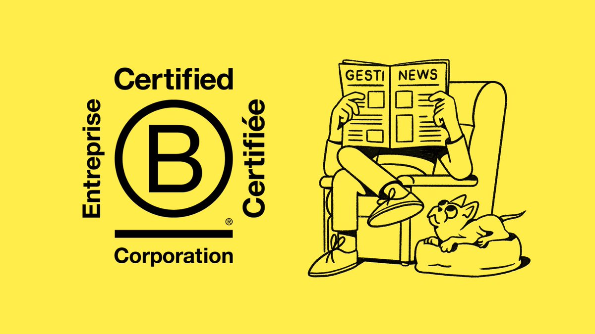 Gestisoft's tweet photo. On est fier·ères d'annoncer que #Gestisoft est maintenant certifiée #BCorp ! 🎉 Cette certification renforce notre engagement pour un impact positif durable et notre transparence. #Impactpositif #Gestiteam https://t.co/uitYuYxQ29