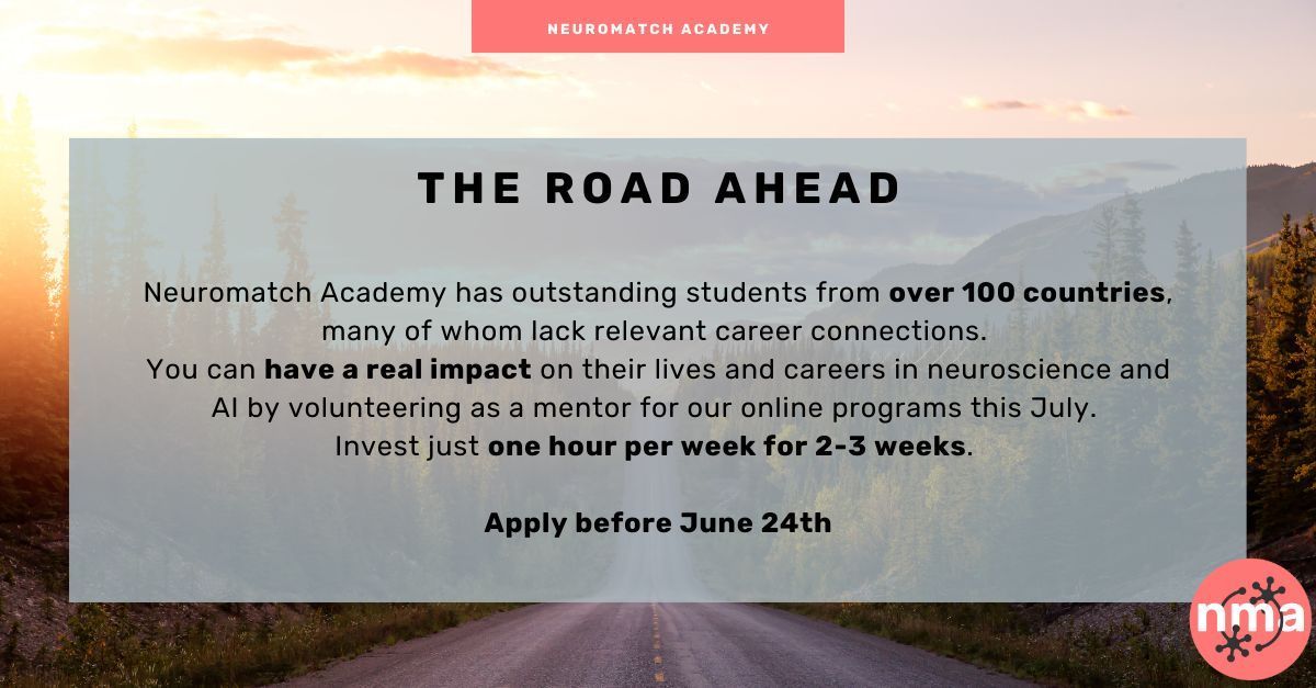 Neuromatch (@neuromatch) on Twitter photo ⏰ Less than two weeks to join Neuromatch as a mentor!
Sign up today 👉 buff.ly/4bf3B5A
Mentors, spread the word and tag fellow experts who would love to make an impact! @eissaTahra <a href="/claudia__boehm/">Claudia Boehm</a> <a href="/erlichlab/">Erlich Lab</a> <a href="/theresa_mckim/">Theresa McKim</a> <a href="/BryanDaniels/">Bryan Daniels</a>
<a href="/krz_bas/">Krzysztof Basiński</a> <a href="/RuedigerSarah/">Sarah Ruediger</a> ⏰ Less than two weeks to join Neuromatch as a mentor!
Sign up today 👉 buff.ly/4bf3B5A
Mentors, spread the word and tag fellow experts who would love to make an impact! @eissaTahra <a href="/claudia__boehm/">Claudia Boehm</a> <a href="/erlichlab/">Erlich Lab</a> <a href="/theresa_mckim/">Theresa McKim</a> <a href="/BryanDaniels/">Bryan Daniels</a>
<a href="/krz_bas/">Krzysztof Basiński</a> <a href="/RuedigerSarah/">Sarah Ruediger</a>