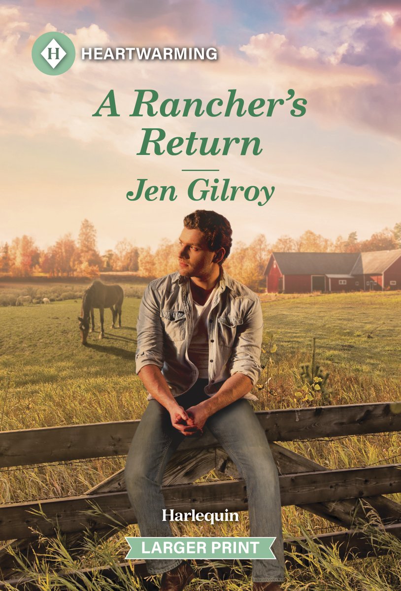 JenGilroy1's tweet photo. I'm happy to share this gorgeous cover for A RANCHER'S RETURN, my next sweet, second chance romance for @Harlequin #HarlequinHeartwarming out in October. 

Home is...Where their hearts never left.

Pre-order: https://t.co/HN4kim1WAp
#RomanceReaders #CoverReveal #sweetromance https://t.co/tKsTElRSi0
