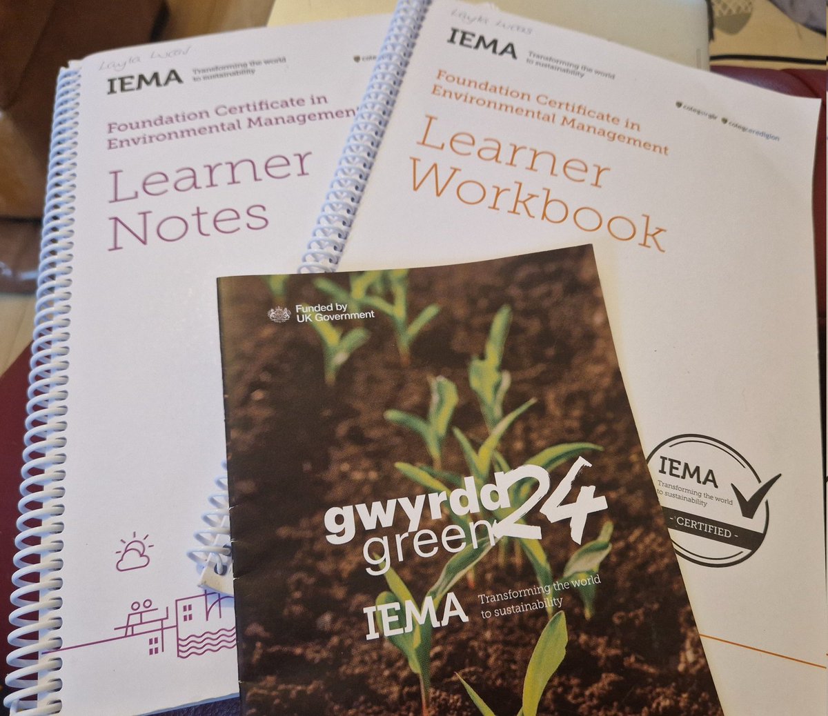 Today I passed the IEMA Foundation Certificate in Environmental Management! 

I thoroughly recommend the free Green Skills Academy courses at @ColegSirGar to anyone living or working in Carmarthenshire or Ceredigion who is interested in environmental matters ♻️