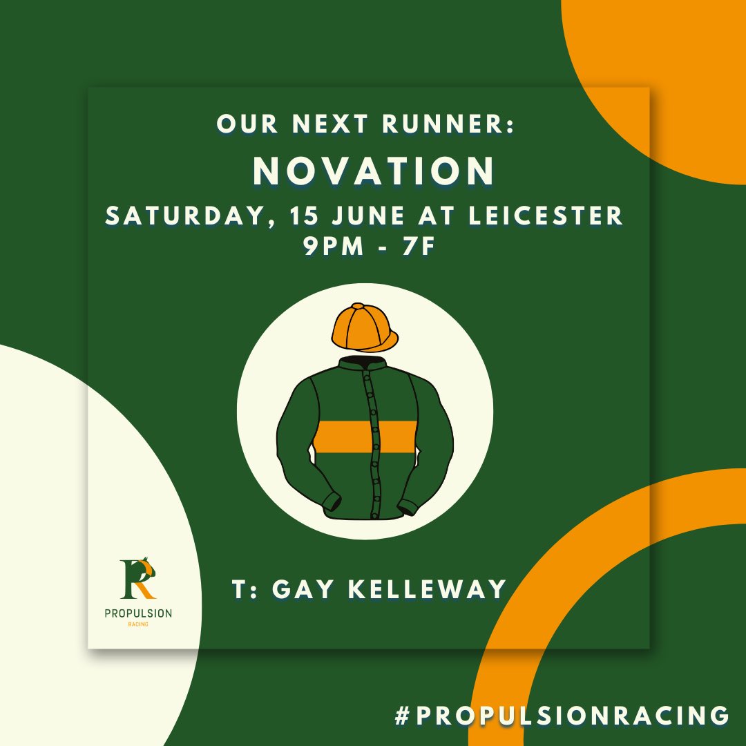 ProRacingUK's tweet photo. Our next runner π€π€π€
Novation goes to @LeicesterRaces on Saturday night
@liamwright02_ takes the ride π§‘π
#propulsionracing https://t.co/KWL2dq1q1s