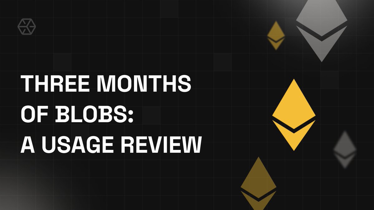 eth_everstake's tweet image. 1/5 While all eyes are on Pectra now, it&apos;s worth mentioning that today marks three months since blobs entered our lives during #Dencun!

The previous upgrade wasn&apos;t as packed with EIPs as Pectra planned to be, but it introduced the highly anticipated blobs within #EIP4844, which…