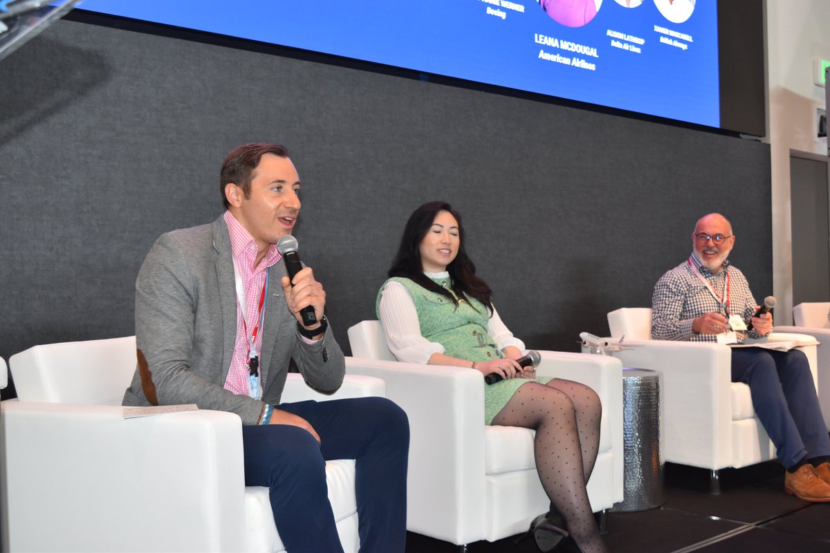 RedCabin_Events's tweet photo. Next up is a panel discussion on the ‘Accessible Cabin’.
Moderating the discussion is Leana McDougal – from @AmericanAir. Also joining us are speakers from @Delta, @British_Airways, @BoeingAirplanes and @Airbus
#RedCabinLIVE #FlyInclusive #ACIS https://t.co/z4a8a90Zw8