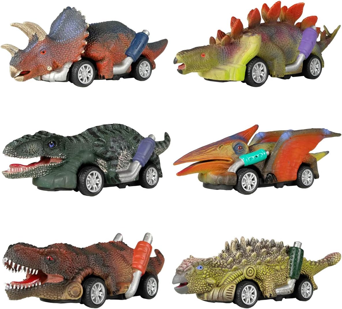6 pull back dinosaur cars 50% off! amzn.to/3KIZ9AC

#deals #onlinedeals #gmadeals #dealsandsteals