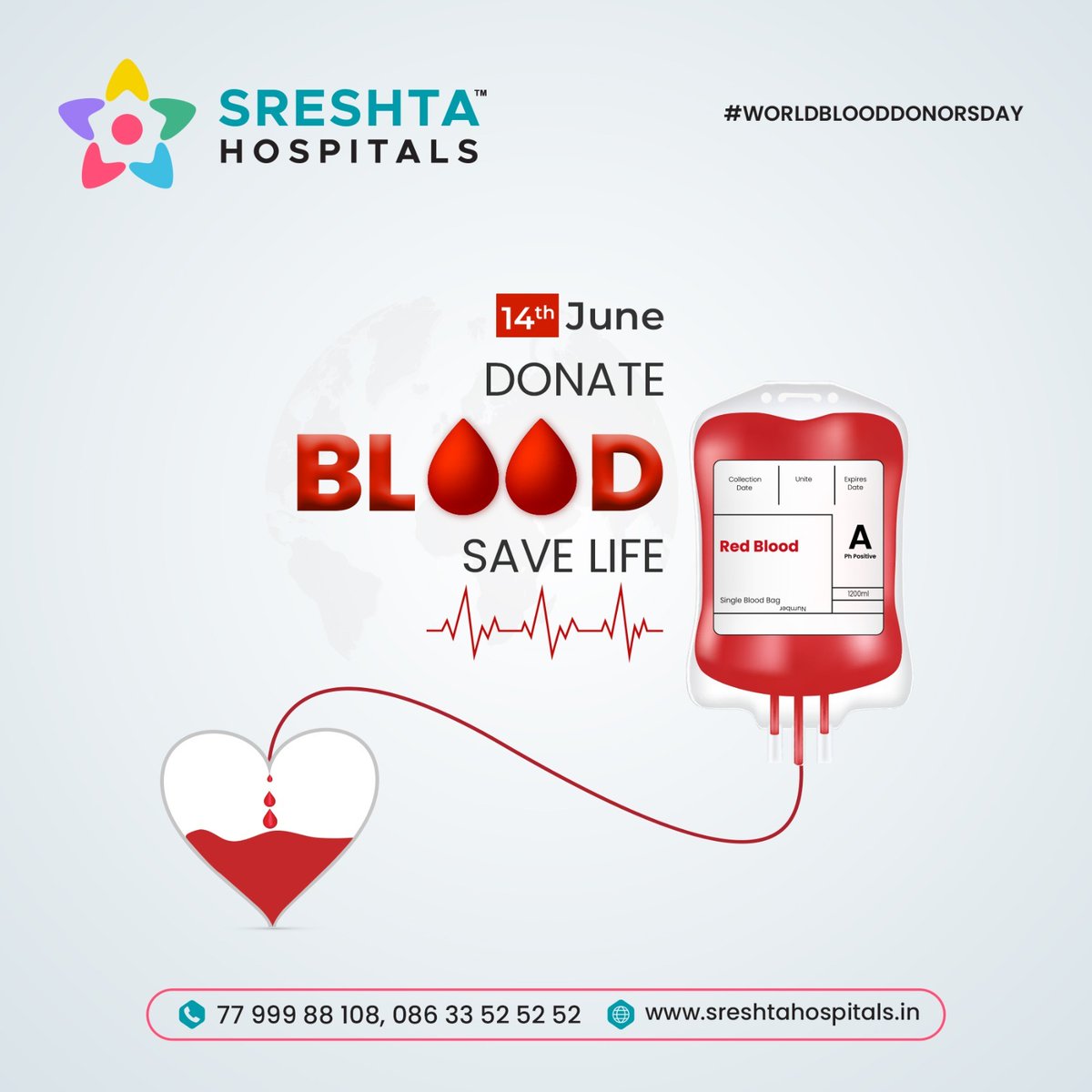 sreshta_guntur's tweet photo. Celebrate World Blood Donor Day by Becoming a life-saving hero! Your donation can make a difference. Give blood, give life. 🩸

📱: 086 33525252, 77 999 88 108
🌐:https://t.co/7wxfIlug1r
📍: https://t.co/raYrWhwEa9: 1-2-4/A, Main Road, JKC College Road, Guntur - 522006 https://t.co/hnLztjWwnx
