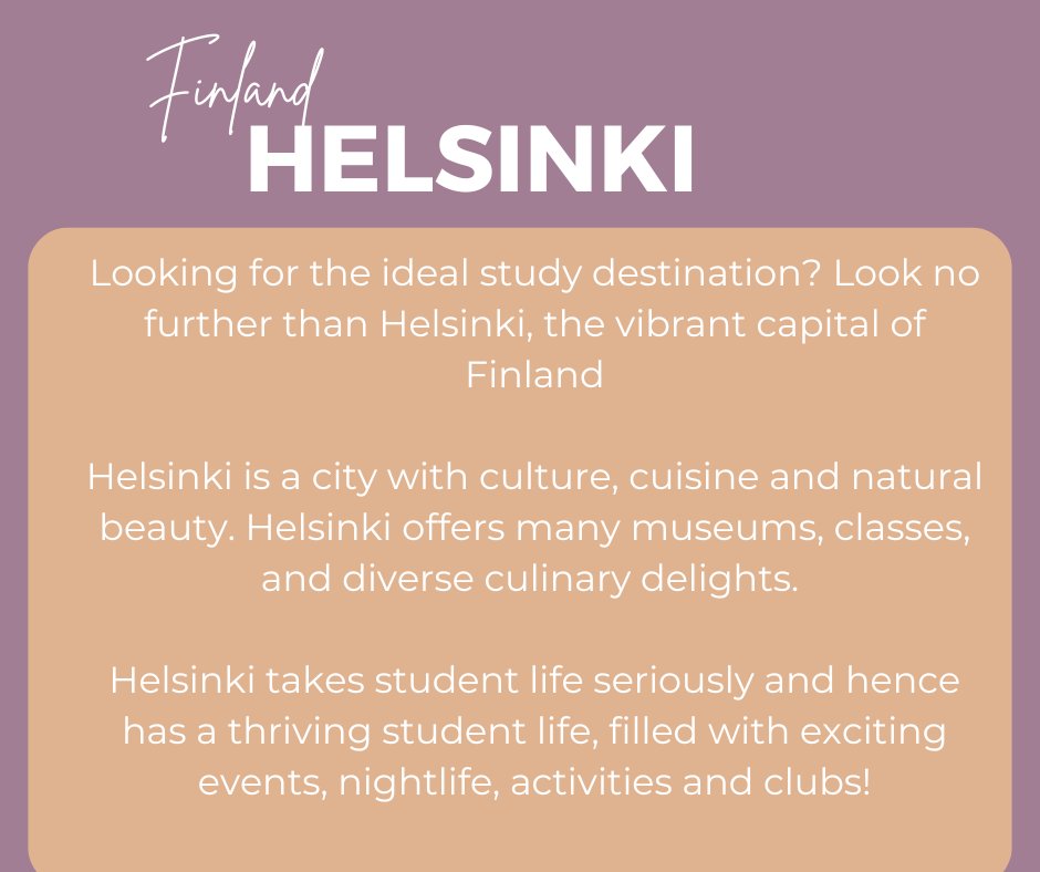 ExchangeEncyclo's tweet photo. Struggling to choose your exchange destination? We’ve got you covered! Welcome to the fifth and final part of our series for destination inspiration. Let us introduce you to Helsinki, the capital of Finland! #Helsinki  #Finland #Travel #Universities #inspiration https://t.co/qvCeDWd4Wf