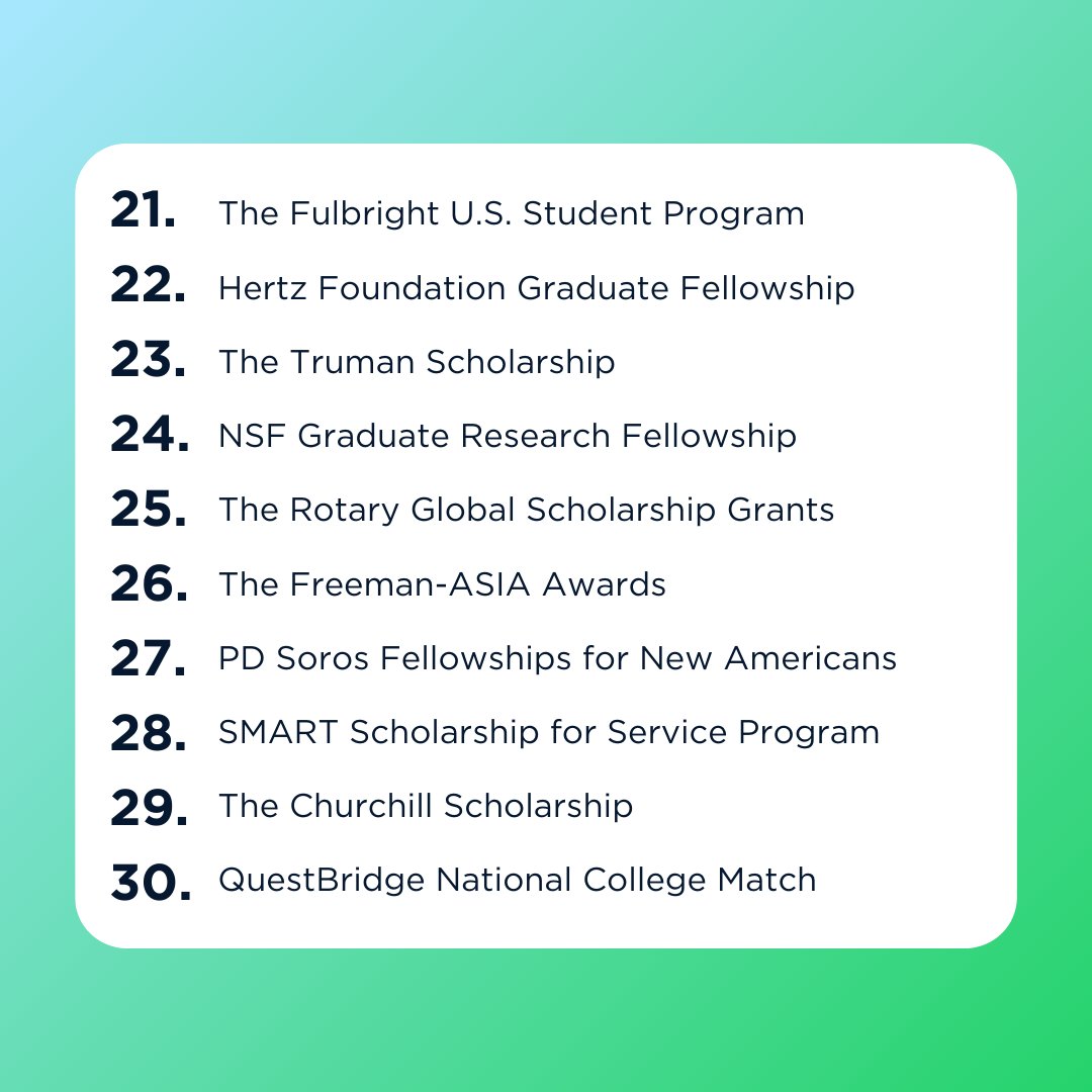 preporycoaching's tweet image. Looking for scholarships to apply to? Well, look no further! 🤑 Head over to our blog to find 30 scholarships you can't miss and get practical tips to make your application shine. ✨ hubs.la/Q02zYphR0