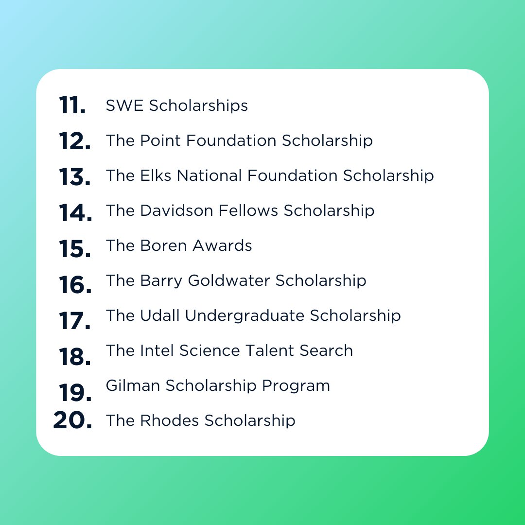 preporycoaching's tweet image. Looking for scholarships to apply to? Well, look no further! 🤑 Head over to our blog to find 30 scholarships you can't miss and get practical tips to make your application shine. ✨ hubs.la/Q02zYphR0