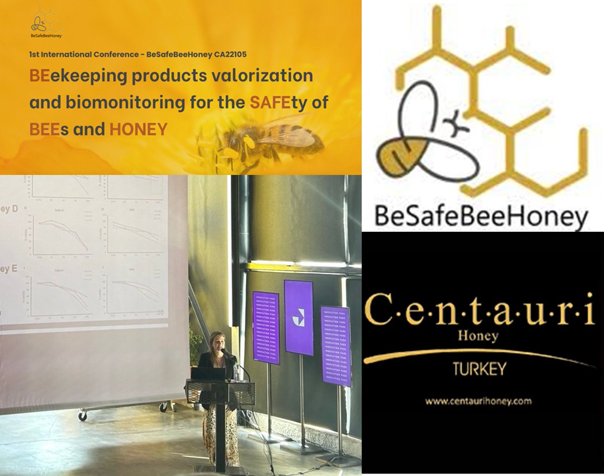 CBIOS_'s tweet photo. CBIOS PhD student Márcia Filipe delivered a presentation at the "Valuation of Bee Products and Biomonitoring for the SAFETY of BEES and HONEY (BeSafeBeeHoney)" 1st conference of COST Action CA22105, held in Larissa, Greece, on May 28-29. 
#CBIOS #ECTS #ulusofona #BeSafeBeeHoney https://t.co/TgVnZd3Ven
