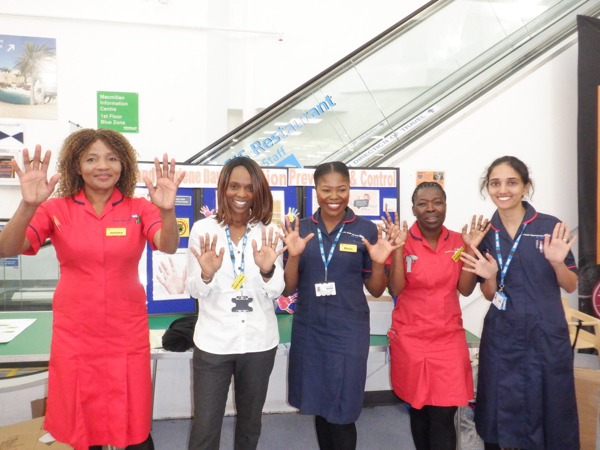 CHS_Chair's tweet photo. Was a lovely surprise to encounter  @croydonhealth IPC team on World Hand hygiene day promoting good hand washing techniques. Thanks for the demonstrations, I had so much fun! https://t.co/qclA2V03zp