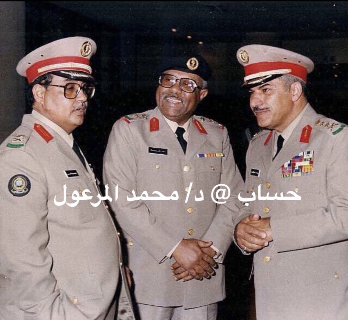 DR_m_almarool's tweet photo. #حكايالوجيا 

الصورة تجمع :
1️⃣الفريق أول عبدالله أل الشيخ 
2️⃣والفريق أول ركن  أحمد بلال 
3️⃣والفريق محمد بن رجاء الحربي 
رحمهم الله من رموز وقيادات #الأمن_العام البارزين قدموا جهوداً جبارة في مسيرتهم الأمنية وكذلك في مهام #الحج لسنوات عديدة وتركوا بصمات لها بالغ الأثر في المنظومة الأمنية لازالت باقية 
#يسر_وطمانينة