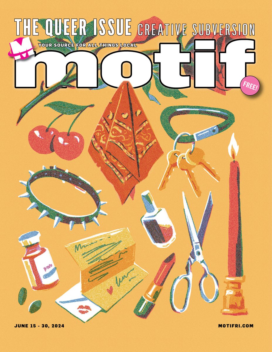 The Queer Issue: Creative Subversions is in print at a Motif rack near you or online! 

Guest edited by the wonderful local writer + astrologer Luke Dani Blue.

Cover art by local fine artist + tattoo artist Kiki Shu.