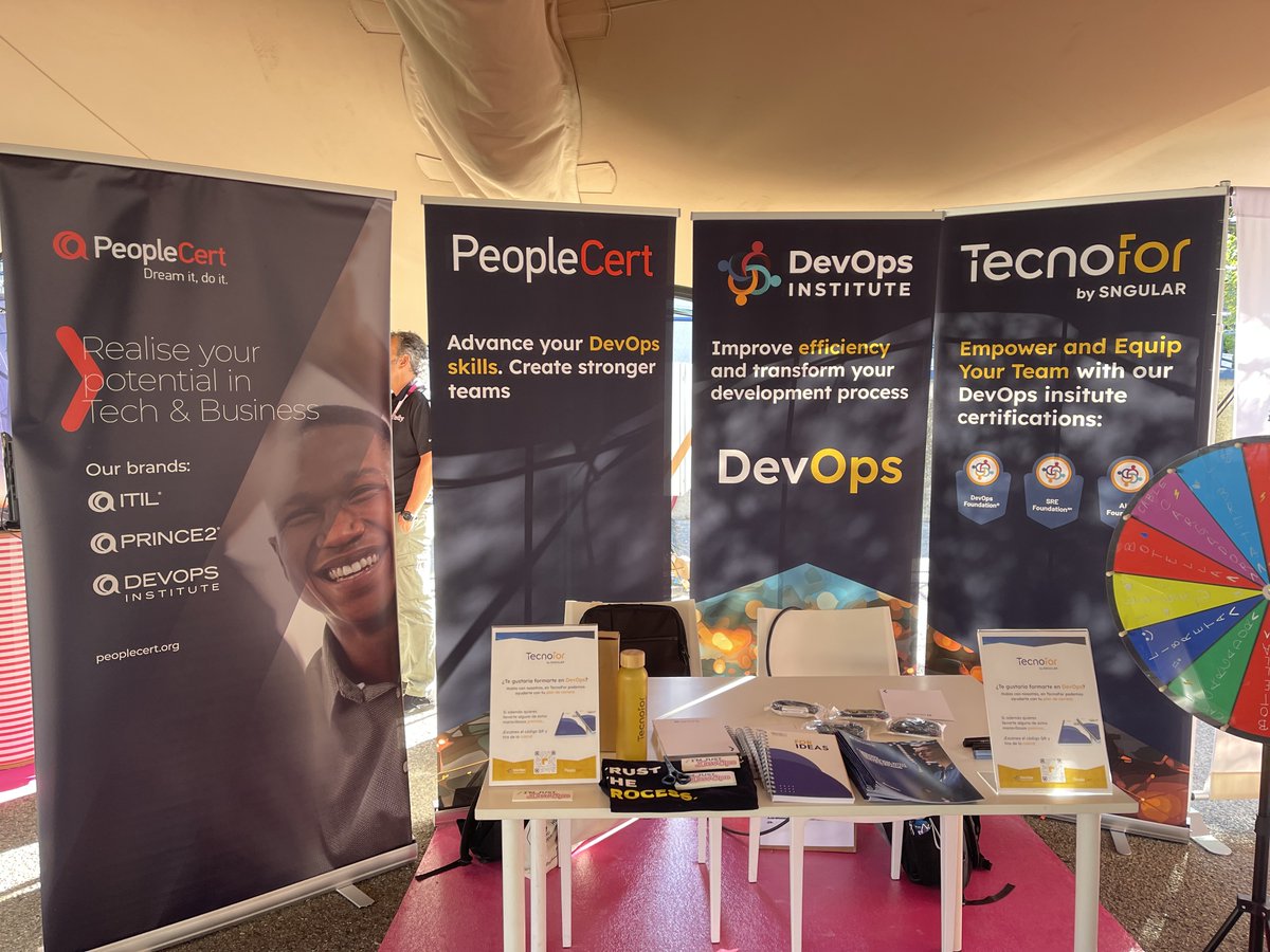 TecnoFor's tweet photo. #CTOSummit, ¡Nuestro planazo de jueves! @geeksctosummit
Haznos una visita y hablemos de tu carrera profesional en DevOps o… juguemos a la ruleta ¡Tenemos sorpresas! 😎 https://t.co/T6PDyumb7H
