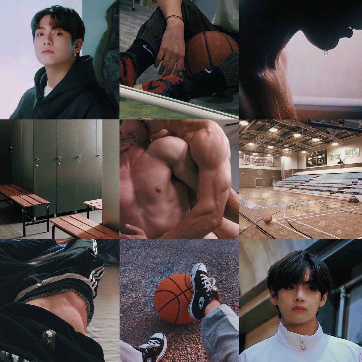 vkzcat's tweet photo. #taekookau Where the senior student Jungkook used to make fun of during elementary school became his college basketball captain. https://t.co/8lwxUyQgFi
