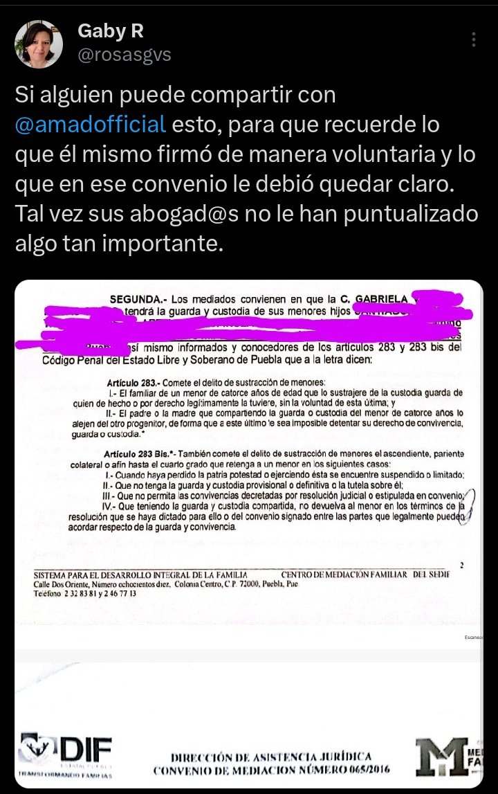 Only_Vero's tweet photo. Hola @FloresOlinca  según la cuenta de @AmadOfficial  está en tu corazón puedes decirle que deje de violentar a la madre de sus hijos https://t.co/FjAYcMLcRR