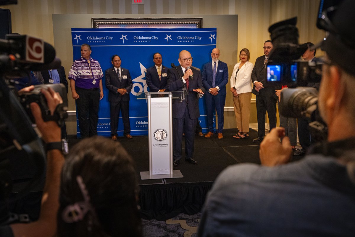 OCULAW's tweet image. OCU Law and OCU made the exciting announcement this week that OCU Law will be the home of the new Tribal Sovereignty Institute!

The first phase of the Institute will include the hiring of an executive director, who will be a full-time member of the law school faculty. 1/