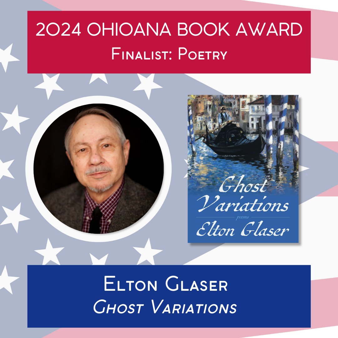 Ohioana's tweet photo. #33Books33Days Day 16: Our next #OhioanaBookAwards Poetry finalist is GHOST VARIATIONS! With emotional, witty poems about grief, family, & joy, #EltonGlaser’s 9th book of poems is haunted by the loss of his wife.
More: https://t.co/gPmZjScLAk
@UPittPress https://t.co/FzfXlap3ya