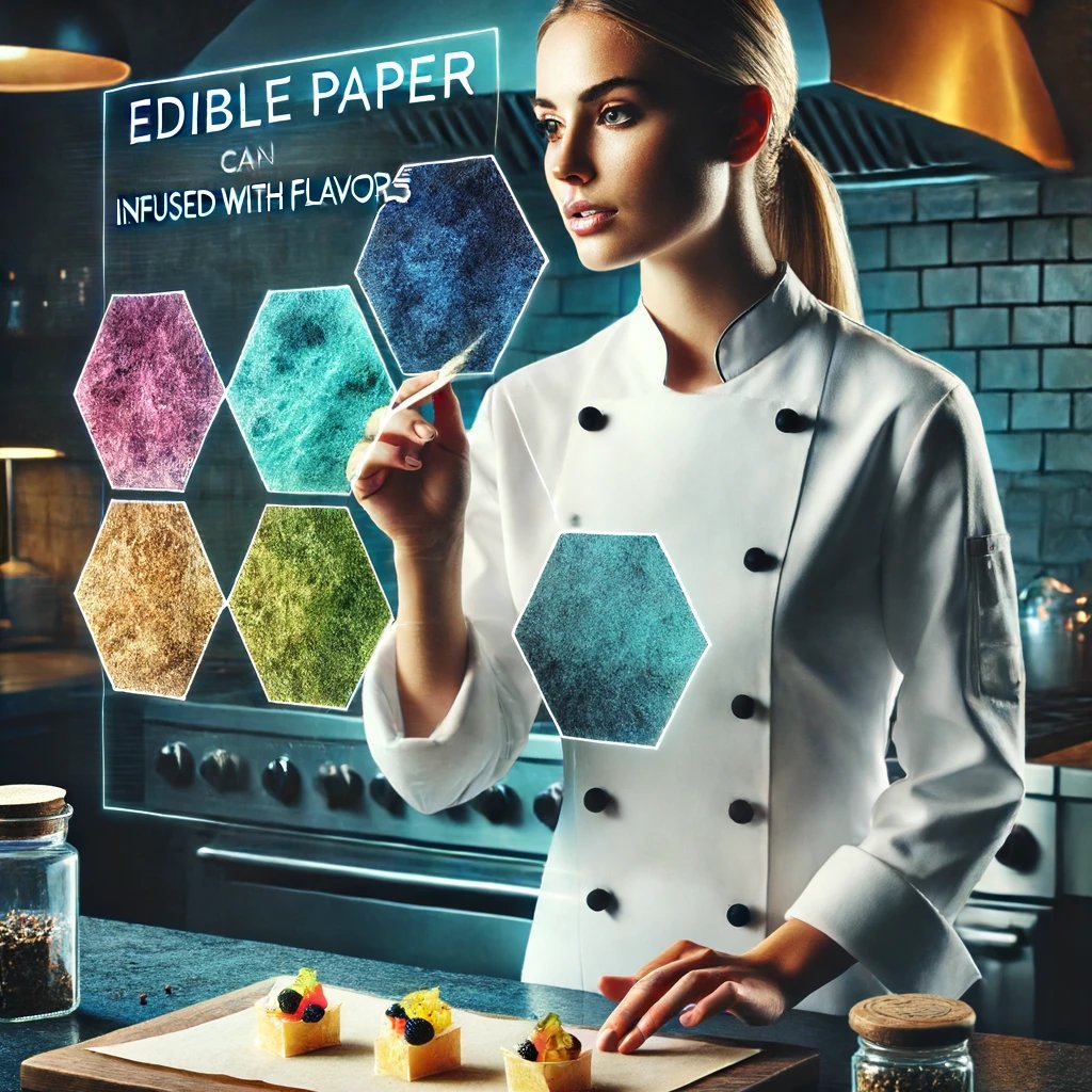 EmilyHerna32169's tweet image. Today's experiment: edible paper with infused flavors. Imagine a menu you can taste! 📜🍴 #EdiblePaper #FoodInnovation #SFfoodie