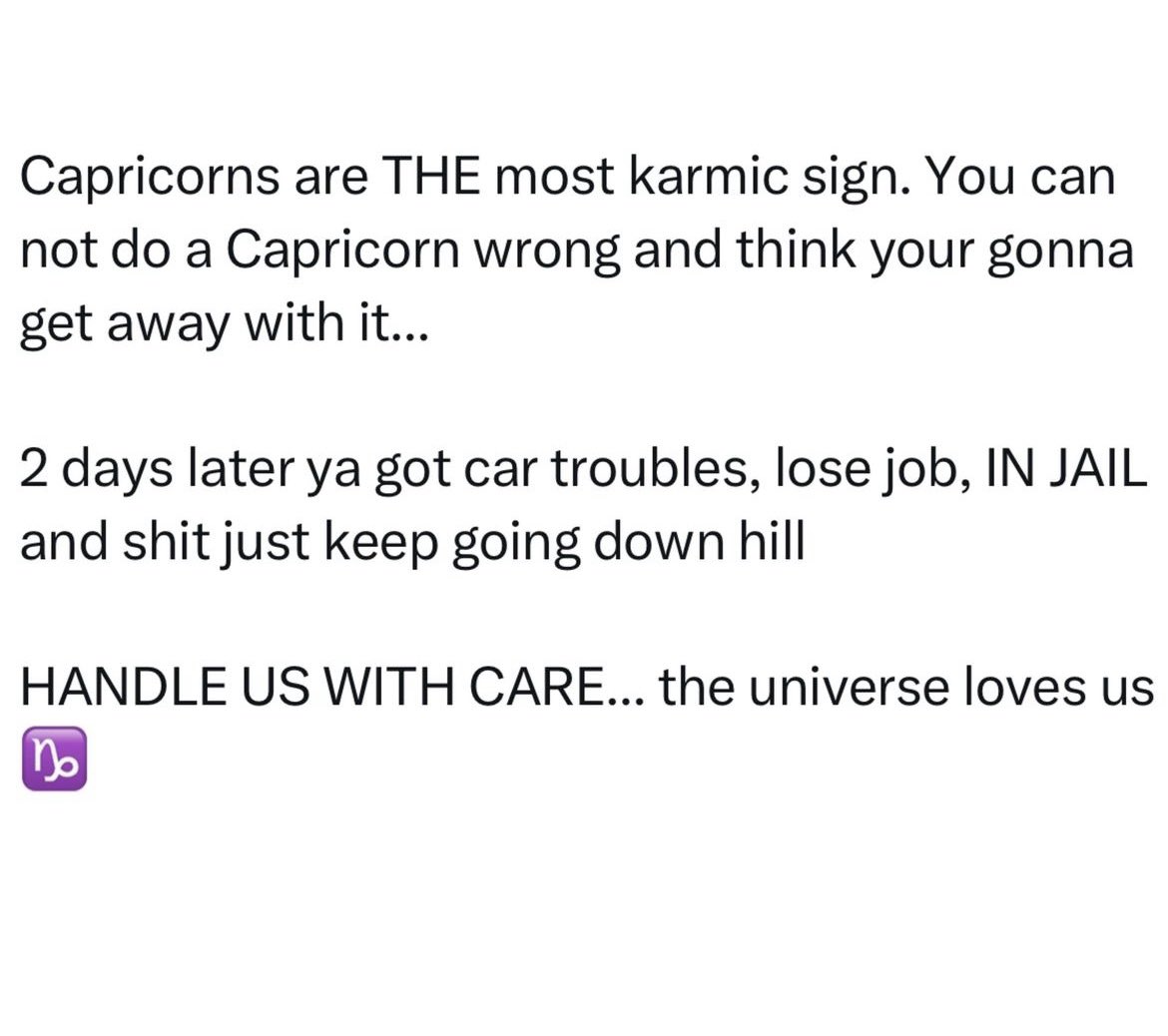 maiyabooo's tweet photo. lol don’t play with the Capricorns ♑️ SATURN 🪐 GET EM EVERYTIME https://t.co/Wl8pdoqB3W