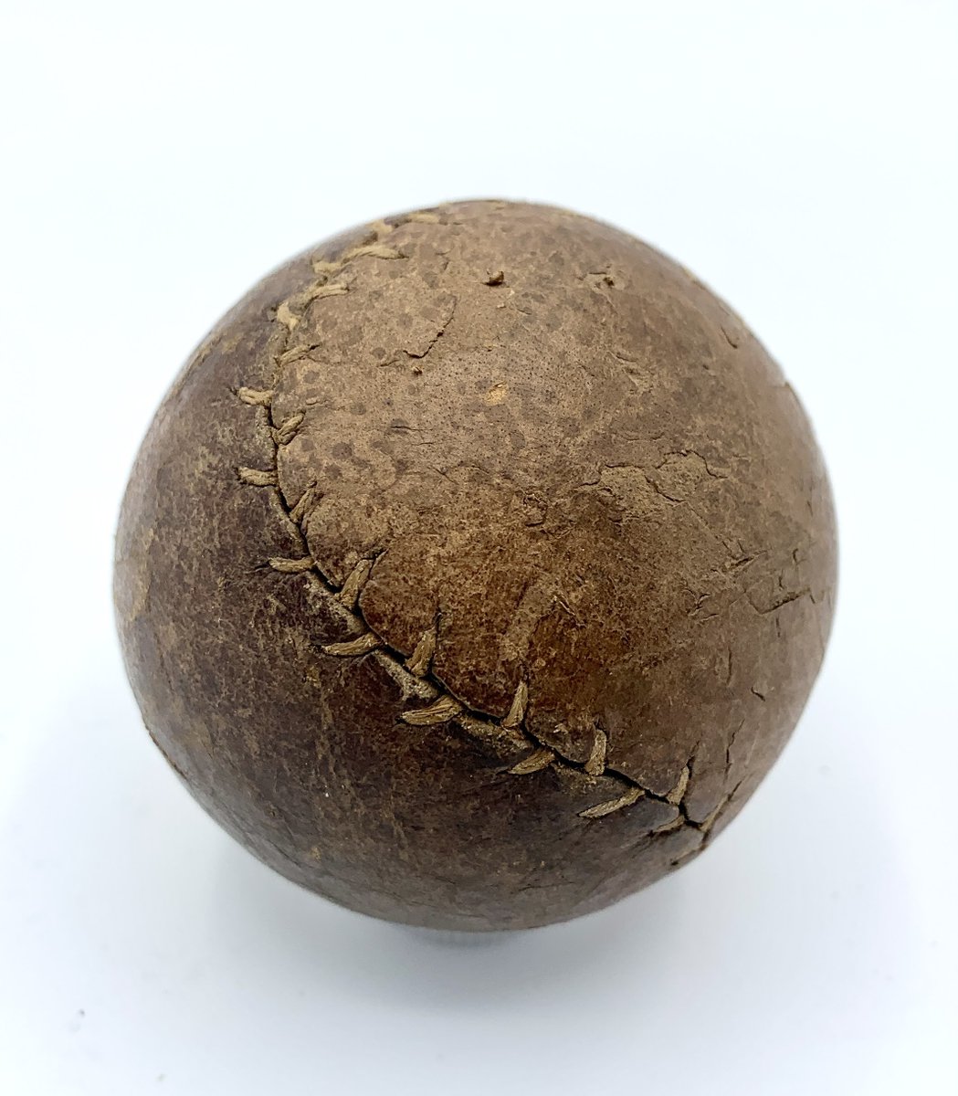 19th Century Figure Eight Style Leather Baseball findingnostalgia.com/product/19th-c…