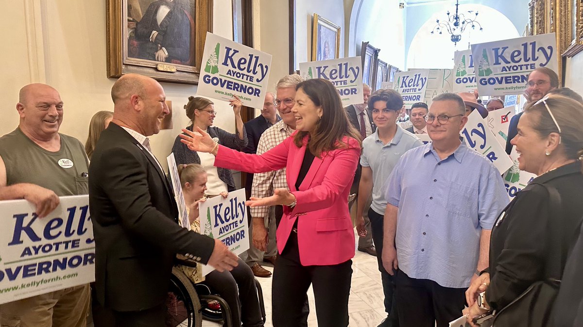 KellyAyotte's tweet photo. We’re in! 🙌🏻

Thank you to my amazing supporters, friends, and family who joined me today as I officially filed to run for Governor.

Let's go WIN and keep New Hampshire safe, prosperous and free! #nhpolitics #nhgov https://t.co/9WxVf3lJTM