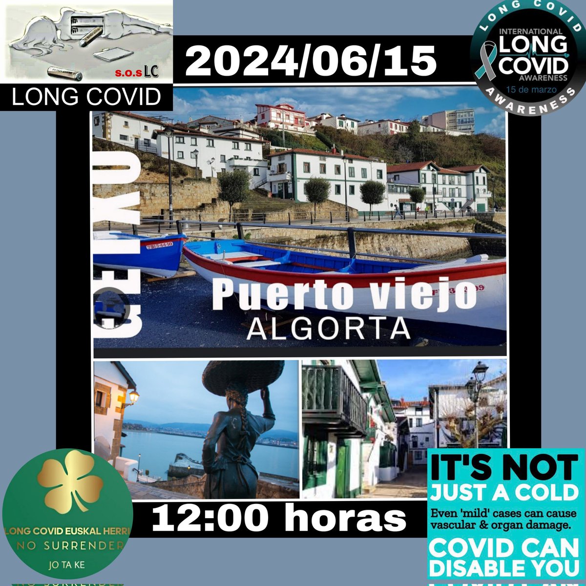 covideuskal's tweet image. Bi egun falta dira.
Atzerako kontaketa hasten da.
Tik tok,tik tok!⌛ 
#SOS_LC 🆘🆘🆘🆘
#LongCoVIDAwareness🍀🍀
#MareaVerdeLC💚💚
#JoTaKe #NoSurrender 💪🏾💪🏾
#ConfrontLongCoVID