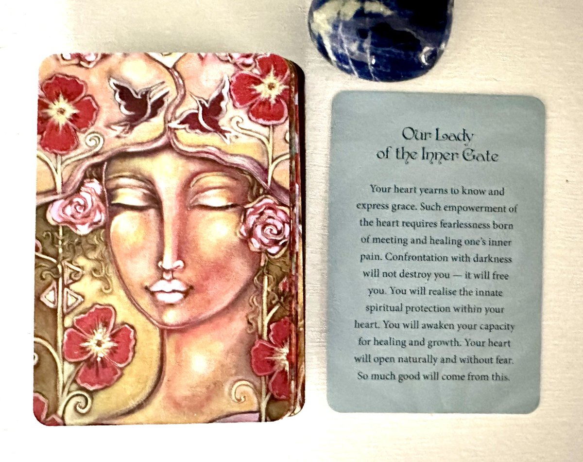 mytarotcoach's tweet image. Our Lady of the Inner Gate.
Your heart yearns to know and express grace. You will realise the innate spiritual protection within your heart. Mother Mary Oracle #COTD #dailyoraclereading #dailytarotreading
