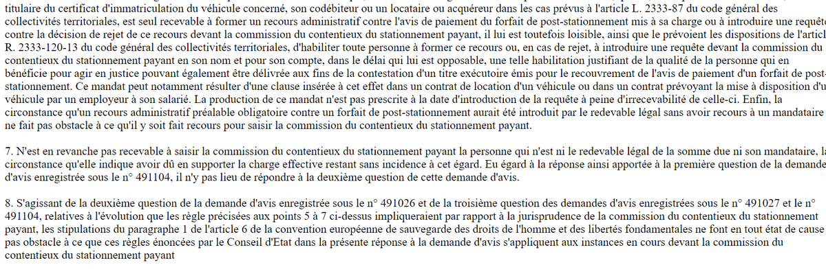 DLD7891's tweet photo. Ctx du stationnement payant (CSP). Irrecevabilité de la saisine de la commission du CSP par la personne qui n'est ni le redevable légal de la somme due ni son mandataire, y compris lorsqu'elle supporte la charge effective (CE,12.06.24,491026)
https://t.co/cBMyEdNx7H https://t.co/lATZCoAdtP