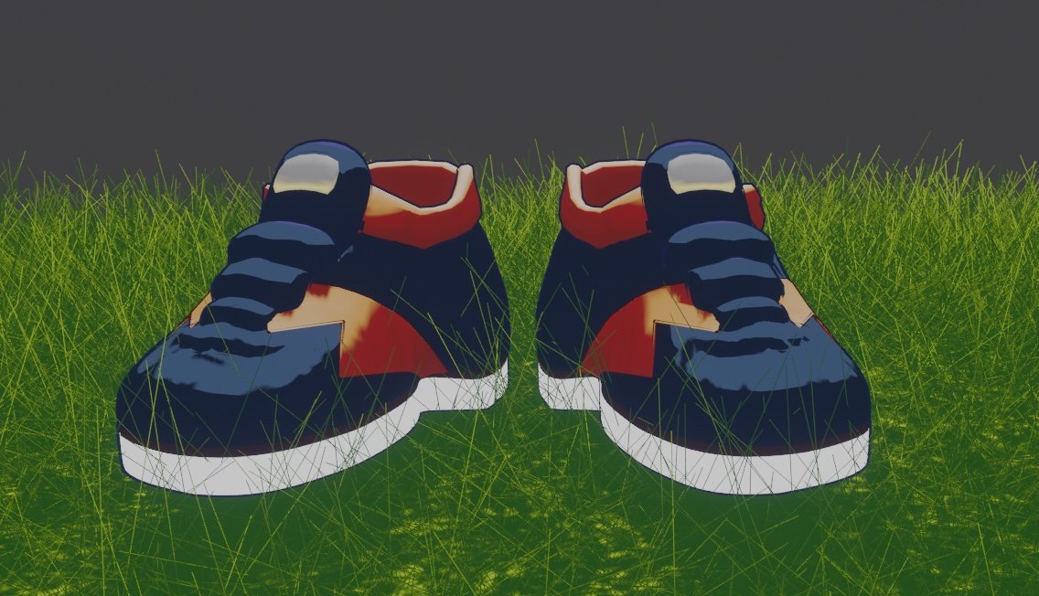 블렌더 연습으로 사토시 신발 만들기...😌