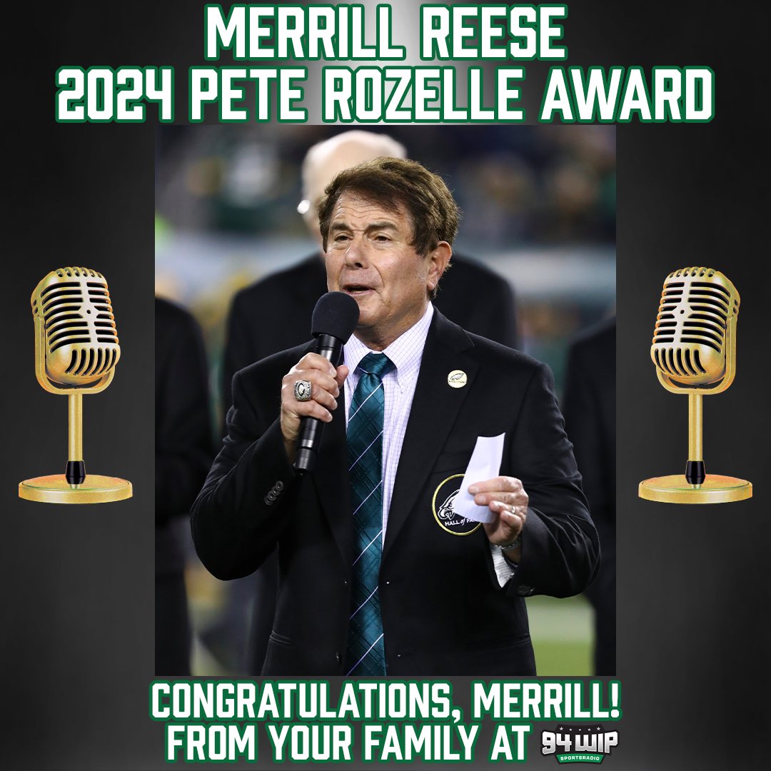 SportsRadioWIP's tweet photo. Congrats Merrill! https://t.co/WTwhzVJ2E2