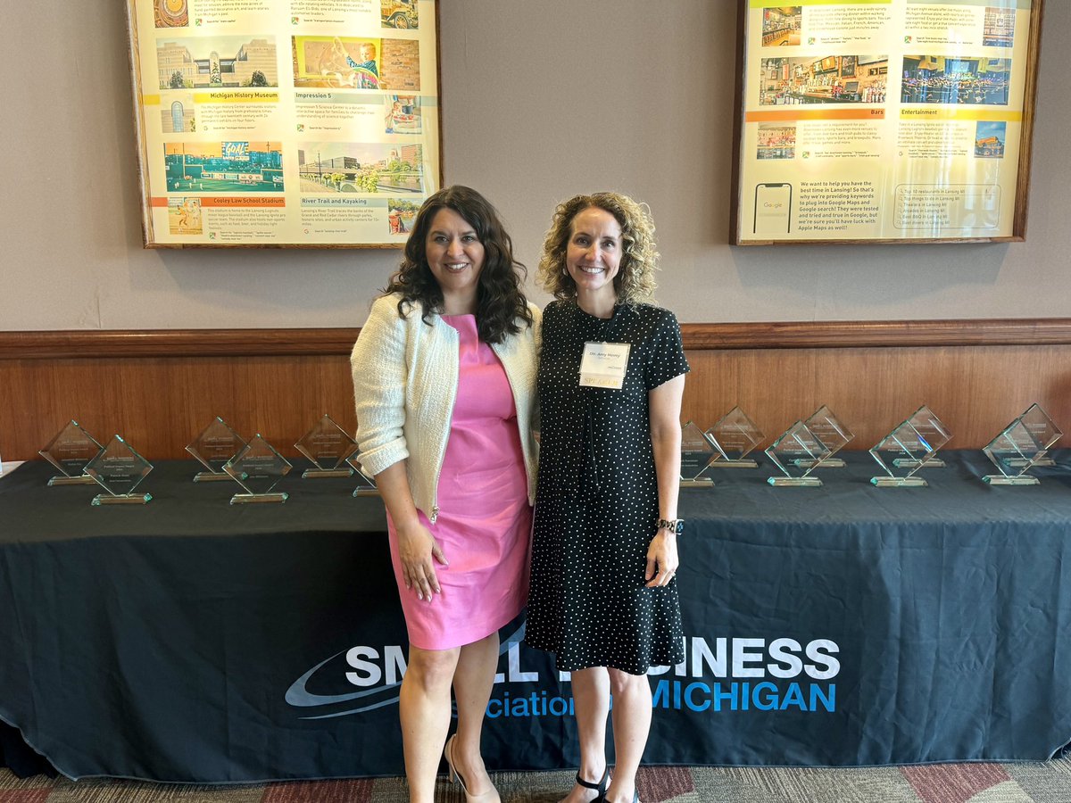 TheJuliaDale's tweet photo. A pleasure to join @AmylHovey and @briancalley and @SBAM for an Express Learning session at the SBAM Annual meeting and #SmallBusinessSummit on all the exciting happenings going on at #MSHDA and the #UIA. https://t.co/XixUuHMyFI