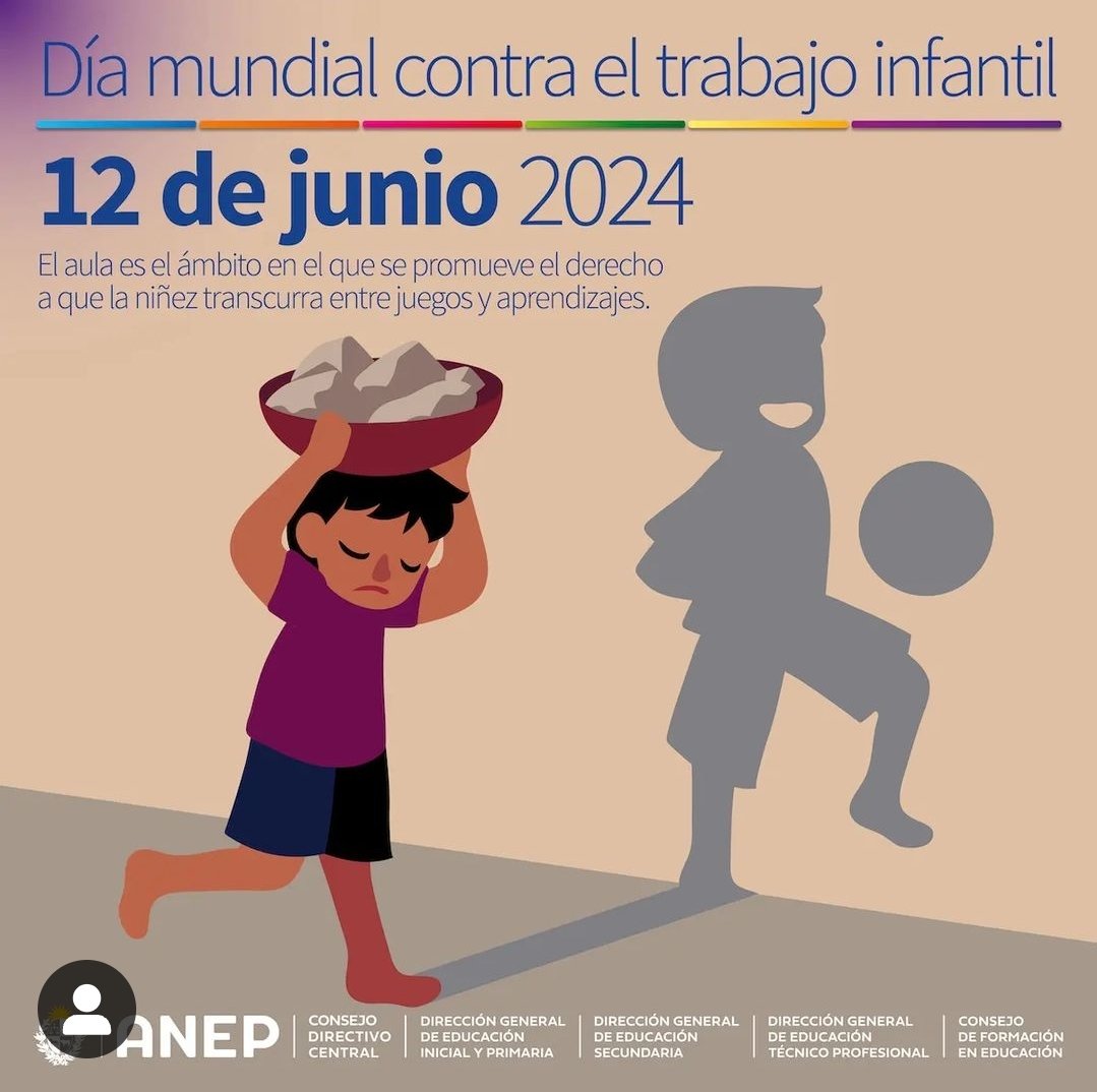 sunpi_uy's tweet photo. 12 de junio Día Mundial contra el trabajo Infantil.

Los niños en la escuela
#TrabajoInfantilCero https://t.co/8RHfaMurNT