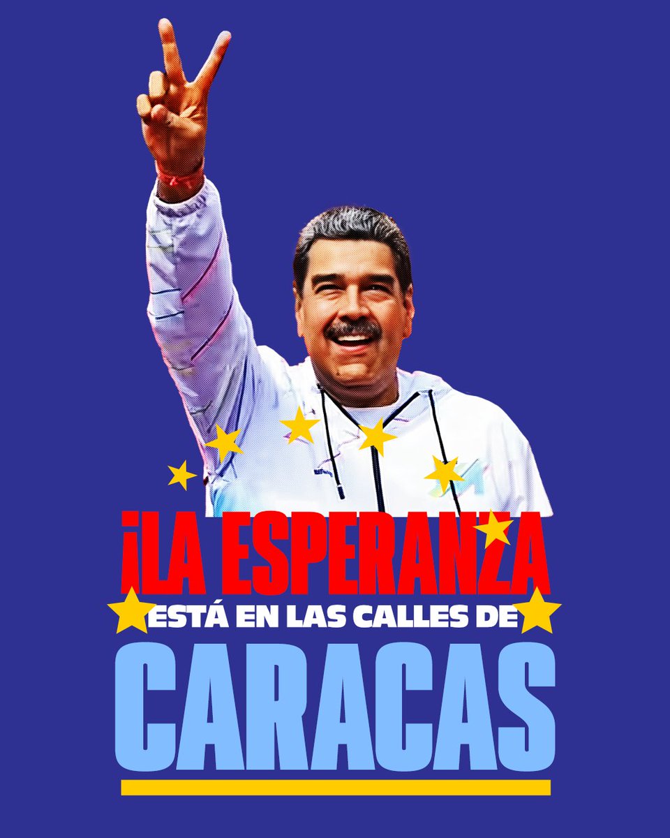 ‼️La esperanza está en las calles de toda Venezuela ‼️

<a href="/NicolasMaduro/">Nicolás Maduro</a>
<a href="/dcabellor/">Diosdado Cabello R</a>

⬇️⬇️⬇️⬇️

#LaEsperanzaEstáEnLasCalles