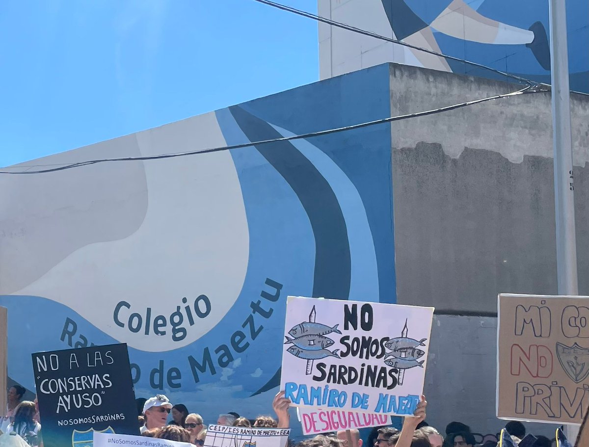 afavordelramiro's tweet photo. #noSomosSardinas
La comunidad educativa del Ramiro estamos en contra de la escuela europea en el Ramiro de Maeztu https://t.co/958ieUO3XO